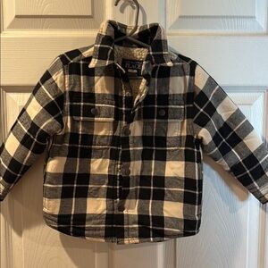Children's Place Black and White Plaid Jacket